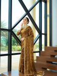 DESIGNER JIMMY CHOO EMBROIDERY SEQUENCE WORK SAREE WITH UNSTITCHED BLOUSE PARTY WEAR WHOLESALE PRICE ETHNIC GARMENT (8)