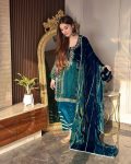 DESIGNER JIMMY CHOO SEQUENCE WORK TOP PALAZZO WITH DUPATTA FESTIVE WEAR WHOLESALE PRICE ETHNIC GARMENT (3)