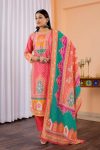 DESIGNER MUSLIN DIGITAL PRINTED TOP BOTTOM WITH DUPATTA FESTIVE WEAR WHOLESALE PRICE ETHNIC GARMENT (10)