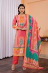 DESIGNER MUSLIN DIGITAL PRINTED TOP BOTTOM WITH DUPATTA FESTIVE WEAR WHOLESALE PRICE ETHNIC GARMENT (10)