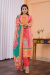DESIGNER MUSLIN DIGITAL PRINTED TOP BOTTOM WITH DUPATTA FESTIVE WEAR WHOLESALE PRICE ETHNIC GARMENT (10)