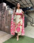 DESIGNER MUSLIN SILK PRINTED EMBROIDERY SEQUENCE WORK TOP BOTTOM WITH DUPATTA PARTY WEAR WHOLESALE PRICE ETHNIC GARMENT (3)