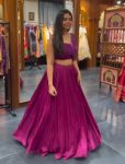 DESIGNER RANGOLI SILK PLAIN LEHENGA WITH DIGITL PRINTED FANCY LACE WORK STITCHED BLOUSE PARTY WEAR WHOLESALE PRICE ETHNIC GARMENT (2)