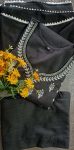 DESIGNER RAYON SLUB EMBROIDERY WORK TOP BOTTOM WITH DUPATTA PARTY WEAR WHOLESALE PRICE ETHNIC GARMENT (4)