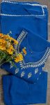 DESIGNER RAYON SLUB EMBROIDERY WORK TOP BOTTOM WITH DUPATTA PARTY WEAR WHOLESALE PRICE ETHNIC GARMENT (8)