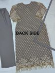 DESIGNER SOFT NET EMBROIDERY SEQUENCE WITH STONE AND FANCY LACE WORK TOP BOTTOM WITH DUPATTA FESTIVE WEAR WHOLESALE PRICE ETHNIC GARMENT (3)
