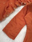 DESIGNER VICHITRA SILK EMBROIDERY SEQUENCE WORK GOWN BOTTOM WITH DUPATTA FESTIVE WEAR WHOLESALE PRICE ETHNIC GARMENT (3)