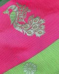 DESIGNERLITCHI SILK JACQUARD WORK SAREE WITH UNSTITCHED BLOUSE WEDDING WEAR WHOLESALE PRICE ETHNIC GARMENT (4)