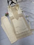 DESIGNR ROMAN SILK EMBROIDERY SEQUENCE WORK TOP BOTTOM WITH DUPATTA FESTIVE WEAR WHOLESALE PRICE ETHNIC GARMENT (14)