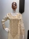 DESIGNR ROMAN SILK EMBROIDERY SEQUENCE WORK TOP BOTTOM WITH DUPATTA FESTIVE WEAR WHOLESALE PRICE ETHNIC GARMENT (14)