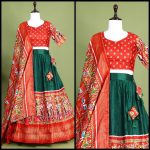 DOLA SILK PRINT WORK FOIL WORK LEHENGA CHOLI WITH DUPATTA FESTIVE WEAR WHOLESALE PRICE ETHNIC GARMENT (5)