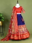 DOLA SILK PRINT WORK FOIL WORK LEHENGA CHOLI WITH DUPATTA FESTIVE WEAR WHOLESALE PRICE ETHNIC GARMENT (6)