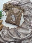 FABCY VICHITRA SILK HAND WORK A LINE GOWN PALAZZO WITH DUPATTA FESTIVE WEAR WHOLESALE PRICE ETHNIC GARMENT (12)