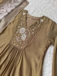 FABCY VICHITRA SILK HAND WORK A LINE GOWN PALAZZO WITH DUPATTA FESTIVE WEAR WHOLESALE PRICE ETHNIC GARMENT (12)