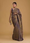FANCY BANARASI SOFT SILK COPPER ZARI WEAVING WORK SAREE WITH UNSTITCHED BLOUSE PARTY WEAR WHOLESALE PRICE ETHNIC GARMENT (3)