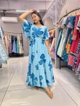 FANCY CHINON DIGITAL PRINTED GOWN CASUAL WEAR WHOLESALE PRICE ETHNIC GARMENT (3)