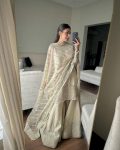 FANCY CHINON SEQUENCE EMBROIDERY WORK TOP PALAZZO WITH DUPATTA FESTIVE WEAR WHOLESALE PRICE ETHNIC GARMENT (5)