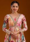 FANCY CHINON SILK DIGITAL PRINTED WITH EMBROIDERY THREAD AND SEQUENCE WORK ALIA CUT GOWN WITH DUPATTA FESTIVE WEAR WHOLESALE PRICE ETHNIC GARMENT (6)