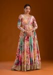 FANCY CHINON SILK DIGITAL PRINTED WITH EMBROIDERY THREAD AND SEQUENCE WORK ALIA CUT GOWN WITH DUPATTA FESTIVE WEAR WHOLESALE PRICE ETHNIC GARMENT (6)