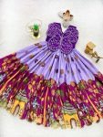 FANCY CHINON SILK EMBROIDERED SEQUENCE AND DIGITAL PRINT WORK KID’S GOWN PARTY WEAR WHOLESALE PRICE ETHNIC GARMENT (1)