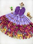 FANCY CHINON SILK EMBROIDERED SEQUENCE AND DIGITAL PRINT WORK KID’S GOWN PARTY WEAR WHOLESALE PRICE ETHNIC GARMENT (1)
