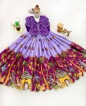 FANCY CHINON SILK EMBROIDERED SEQUENCE AND DIGITAL PRINT WORK KID’S GOWN PARTY WEAR WHOLESALE PRICE ETHNIC GARMENT (1)