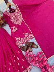 FANCY CHINON SILK EMBROIDERY SEQUENCE CODING DORI WORK WITH TASSLES TOP PALAZZO WITH DUPATTA FESTIVE WEAR WHOLESALE PRICE ETHNIC GARMENT (3)