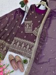 FANCY CHINON SILK EMBROIDERY SEQUENCE WORK TOP PALAZZO WITH DUPATTA PARTY WEAR WHWOLESALE PRICE ETHNIC GARMENT (7)