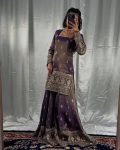 FANCY CHINON SILK EMBROIDERY SEQUENCE WORK TOP PALAZZO WITH DUPATTA PARTY WEAR WHWOLESALE PRICE ETHNIC GARMENT (7)