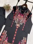 FANCY CREPE SILK PRINTED TOP PANT SET PARTY WEAR WHOLESALE PRICE ETHNIC GARMENT (4)