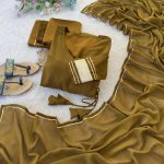 FANCY FAUX GEORGETTE GOTA PATTI PATTER STITCHES WORK GOWN BOTTOM WITH DUPATTA FESTIVE WEAR WHOLESALE PRICE ETHNIC GARMENT (19)
