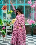 FANCY GEORGETTE DIGITAL PRINTED RUFFLE WORK LEHENGA SAREE WITH STITCHED BLOUSE PARTY WEAR WHOLESALE PRICE ETHNIC GARMENT (14)