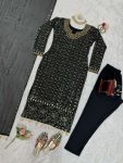 FANCY GEORGETTE THREAD WITH SEQUENCE AND MIRROR WORK TOP PANT WITH DUPATTA PARRTY WEAR WHOLESALE PRICE ETHNIC GARMENT (2)