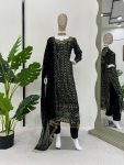 FANCY GEORGETTE THREAD WITH SEQUENCE AND MIRROR WORK TOP PANT WITH DUPATTA PARRTY WEAR WHOLESALE PRICE ETHNIC GARMENT (2)