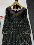 FANCY GEORGETTE THREAD WITH SEQUENCE AND MIRROR WORK TOP PANT WITH DUPATTA PARRTY WEAR WHOLESALE PRICE ETHNIC GARMENT (2)