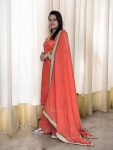 FANCY GOLD CRUSH SILK EMBROIDERY SEQUENCE CODING WORK TOP PALAZZO WITH DUPATTA FESTIVE WEAR WHOLESALE PRICE ETHNIC GARMENT (5)