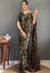 FANCY MOSS SILK DIGITAL PRINTED READY TO WEAR SAREE WITH UNSTITCHED BLOUSE FESTIVE WEAR WHOLESALE PRICE ETHNIC GARMENT (17)
