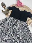 FANCY MUSLIN AND HAKUBA FABRIC IKAT PRINTED ONE PIECE CASUAL WEAR WHOLESALE PRICE ETHNIC GARMENT (4)