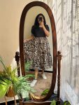 FANCY MUSLIN AND HAKUBA FABRIC IKAT PRINTED ONE PIECE CASUAL WEAR WHOLESALE PRICE ETHNIC GARMENT (4)