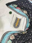 FANCY MUSLIN COTTON DIGITAL PRINTED REAL MIRROR HAND WORK TOP BOTTOM WITH DUPATTA PARTY WEAR WHOLESALE PRICE ETHNIC GARMENT (5)