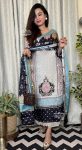 FANCY MUSLIN COTTON DIGITAL PRINTED REAL MIRROR HAND WORK TOP BOTTOM WITH DUPATTA PARTY WEAR WHOLESALE PRICE ETHNIC GARMENT (5)