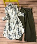 FANCY RAYON DIGITAL PRINTED KURTI WITH PALAZZO MEHNDI