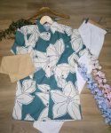 FANCY RAYON DIGITAL PRINTED TOP PENT SET WITH CAP PARTY WEAR WHOLESALE PRICE ETHNIC GARMENT (6)