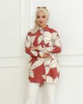 FANCY RAYON DIGITAL PRINTED TOP PENT SET WITH CAP PARTY WEAR WHOLESALE PRICE ETHNIC GARMENT (3)