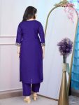 FANCY VISCOSE CHANDERI SEQUENCE CODING EMBROIDERY WORK TOP BOTTOM WITH DUPATTA FESTIVE WEAR WHOLESALE PRICE ETHNIC GARMENT (3)