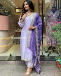 FASHIONABLE BANANA SILK EMBROIDERY WORK TOP BOTTOM WITH DUPATTA PARTY WEAR WHOLESALE PRICE ETHNIC GARMENT (5)