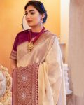 FASHIONABLE BANARASI SILK WEAVING WORK SAREE WITH UNSTITCHED BLOUSE PARTY WEAR WHOLESALE PRICE ETHNIC GARMENT (1)