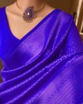 FASHIONABLE BANARASI SOFT SILK WEAVING WORK SAREE WITH UNSTITCHED BLOUSE PARTY WEAR WHOLESALE PRICE ETHNIC GARMENT (11)