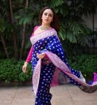 FASHIONABLE BANARASI SOFT SILK WEAVING WORK SAREE WITH UNSTITCHED BLOUSE PARTY WEAR WHOLESALE PRICE ETHNIC GARMENT (8)