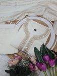 FASHIONABLE CHANDERI SILK EMBROIDERY SEQUENCE CODING WORK TOP BOTTOM WITH DUPATTA PARTY WEAR WHOLESALE PRICE ETHNIC GARMENT (8)